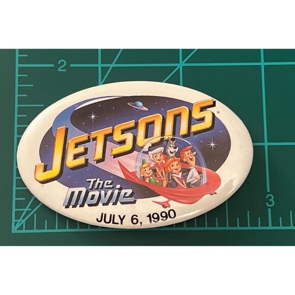 Jetsons The Movie July 6, 1990 Promotion Button Pin Universal Studios PB42N - Picture 4 of 4